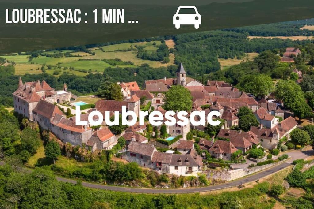 La Sagnarde, Maison En Pierre, Loubressac Esterno foto