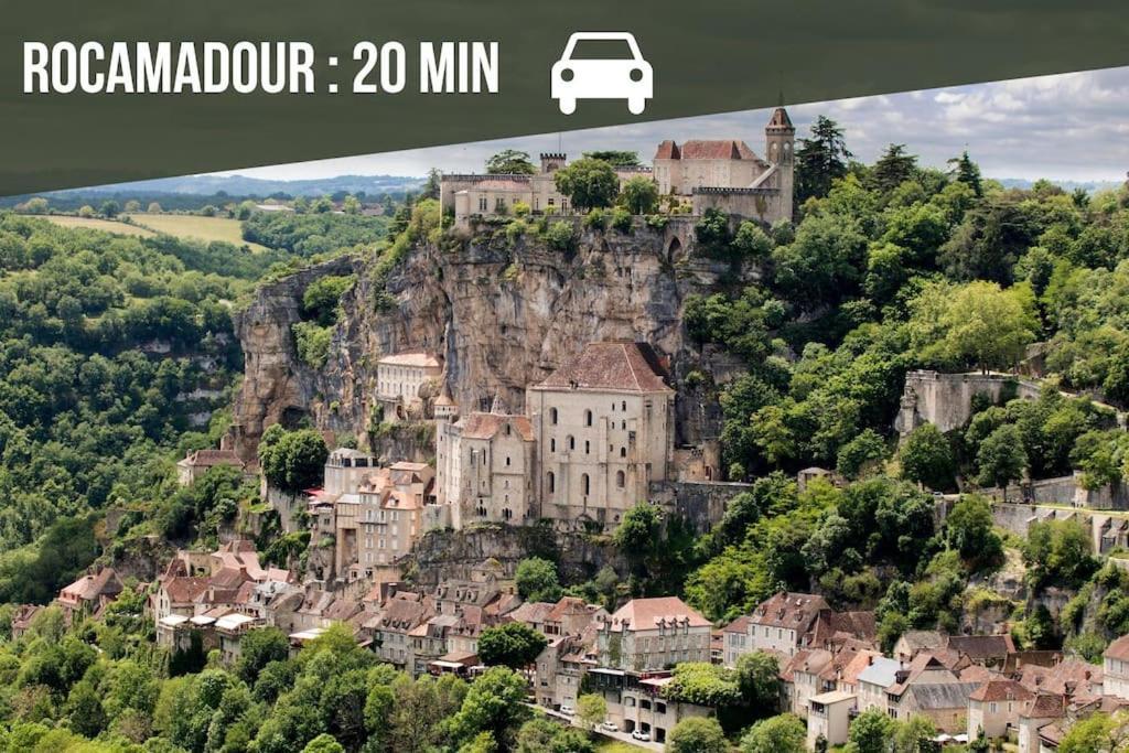 La Sagnarde, Maison En Pierre, Loubressac Esterno foto