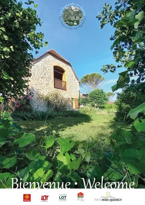 La Sagnarde, Maison En Pierre, Loubressac Esterno foto
